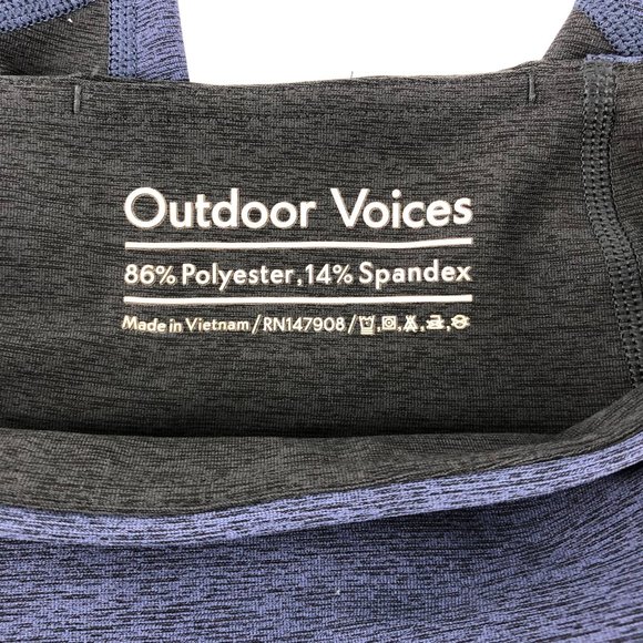 Outdoor Voices Baltic/Night two-tone tech sweat 7/8 length tights leggings XS - Picture 3 of 6